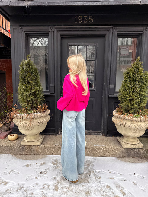 Coco Cutie Cardigan // Fuschia